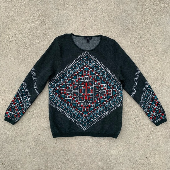 J. Crew Sweaters - J. Crew Merino Knotted Scarf Sweater